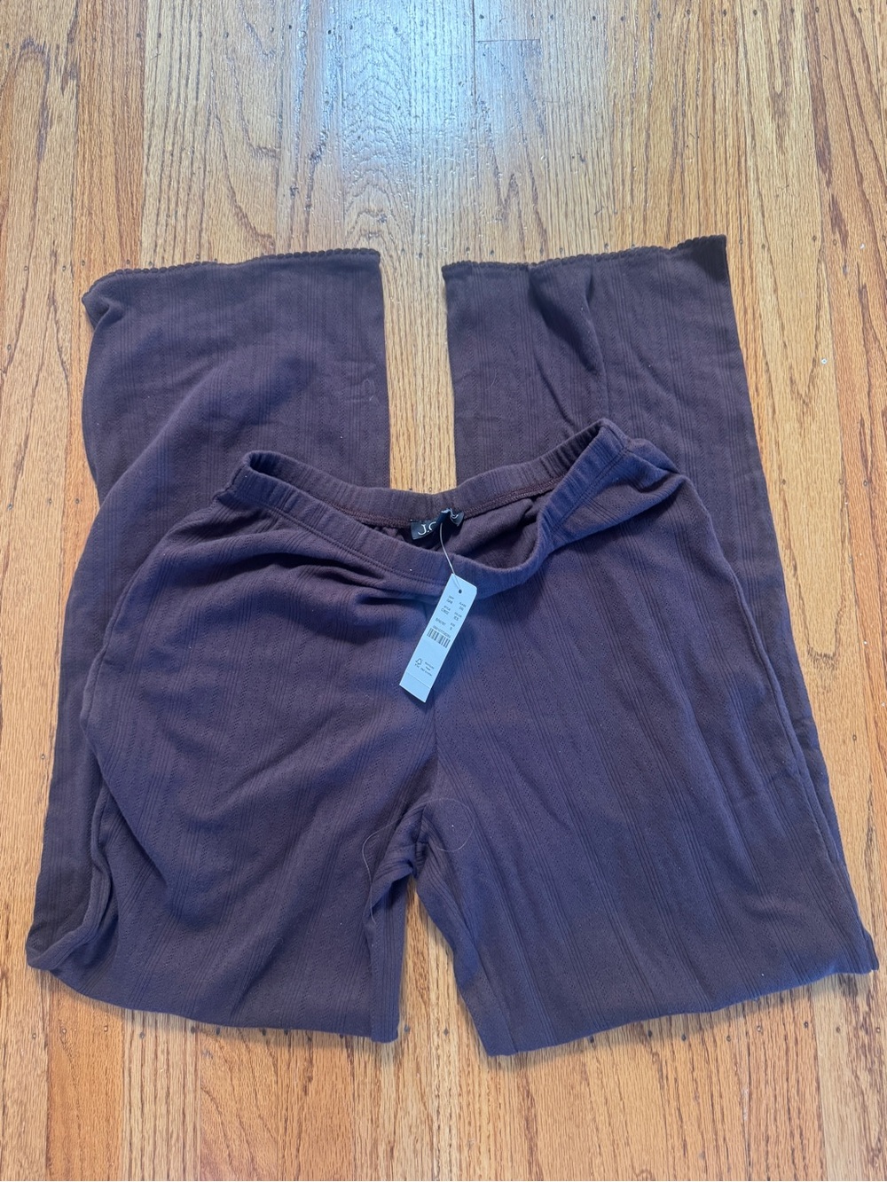 NWT JCrew Pointelle Chocolate Pants
